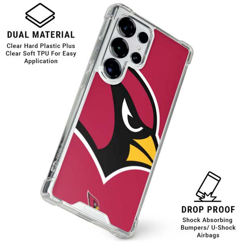 NFL Arizona Cardinals Large Logo Galaxy S25 Ultra Clear Case
