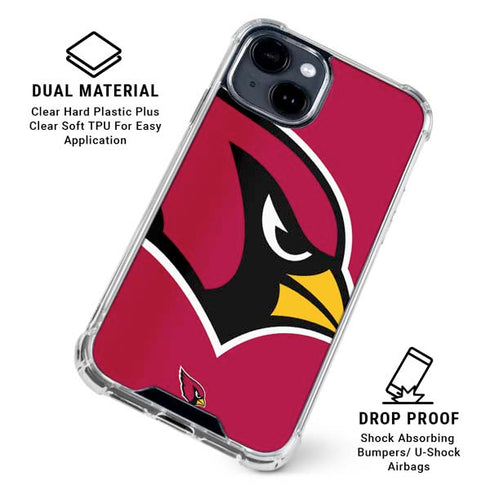 NFL Arizona Cardinals Large Logo iPhone 15 Clear Case