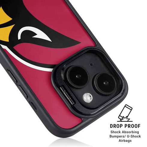 NFL Arizona Cardinals Large Logo iPhone 15 Kickstand Case