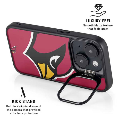 NFL Arizona Cardinals Large Logo iPhone 15 Plus Kickstand Case