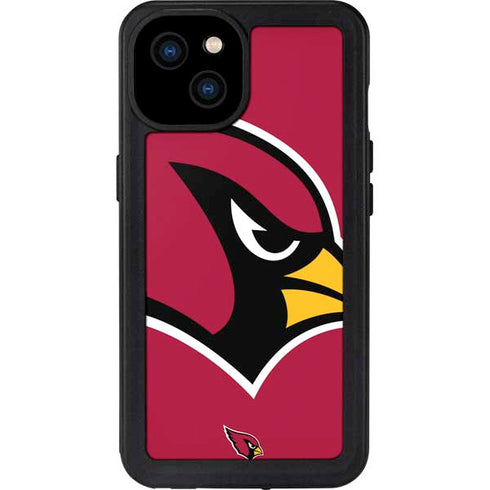NFL Arizona Cardinals Large Logo iPhone 15 Plus Waterproof Case