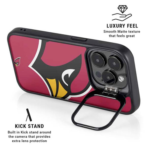 NFL Arizona Cardinals Large Logo iPhone 15 Pro Max Kickstand Case