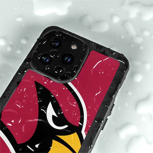 NFL Arizona Cardinals Large Logo iPhone 15 Pro Waterproof Case