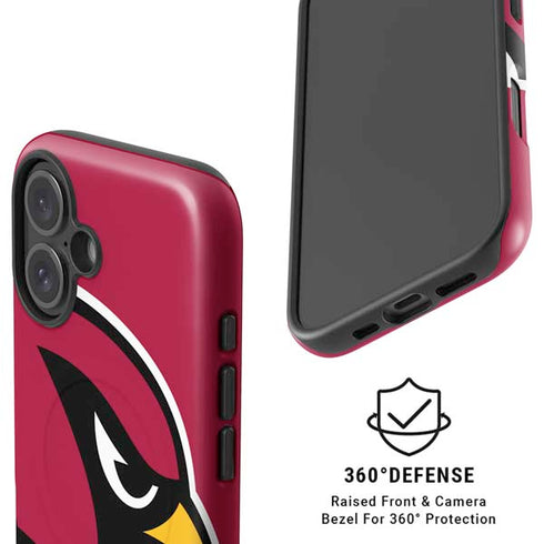 NFL Arizona Cardinals Large Logo iPhone 16 Plus Magsafe Impact Case