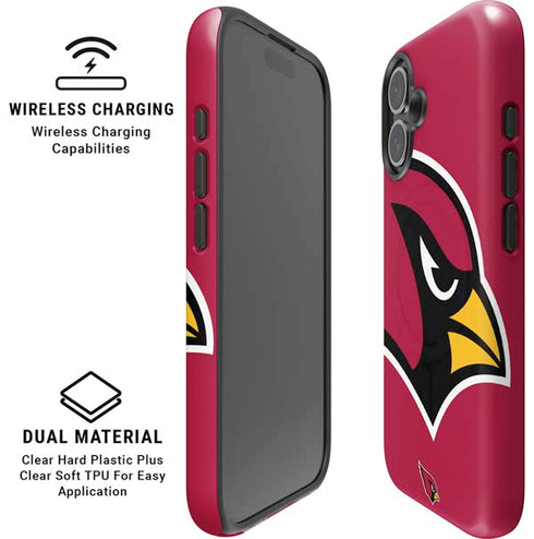 NFL Arizona Cardinals Large Logo iPhone 16 Plus Magsafe Impact Case