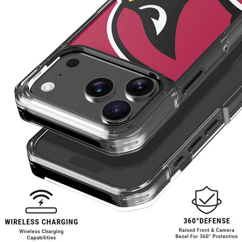 NFL Arizona Cardinals Large Logo iPhone 18 Pro Clear Case
