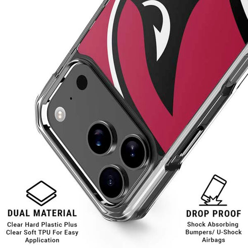 NFL Arizona Cardinals Large Logo iPhone 18 Pro Clear Case