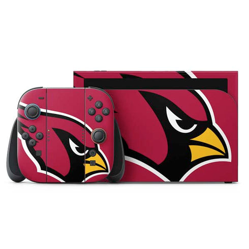 NFL Arizona Cardinals Large Logo Nintendo Switch 2 (2025) with Joy-Con Skin