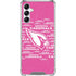 NFL Arizona Cardinals Pink Blast Gabb Phone 4 Clear Case