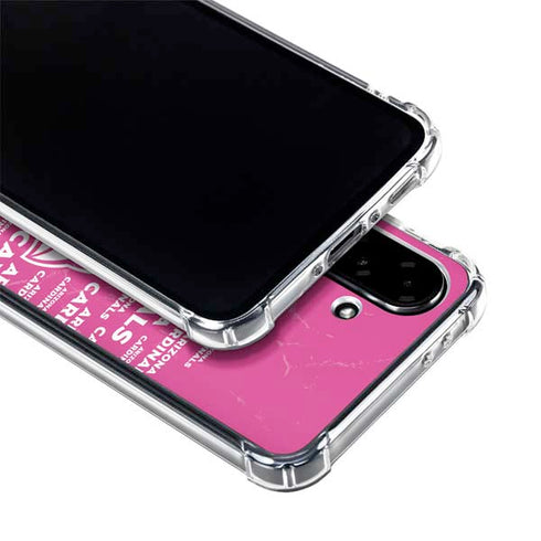 NFL Arizona Cardinals Pink Blast Galaxy A36 5G Clear Case