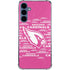 NFL Arizona Cardinals Pink Blast Galaxy A55 5G Clear Case