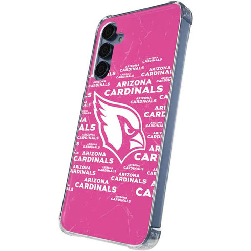 NFL Arizona Cardinals Pink Blast Galaxy A55 5G Clear Case