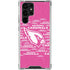 NFL Arizona Cardinals Pink Blast Galaxy S23 Ultra Clear Case