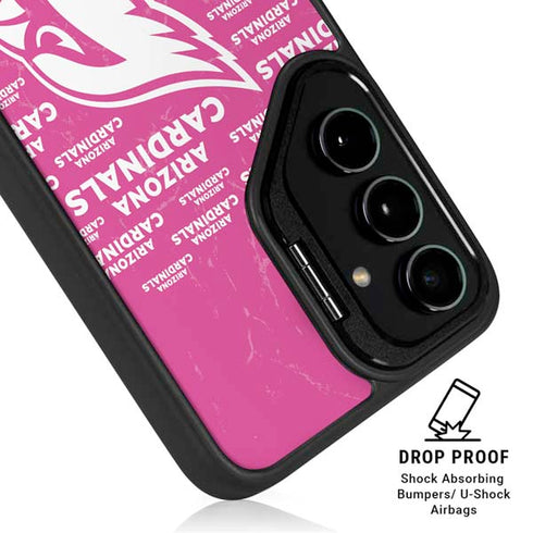 NFL Arizona Cardinals Pink Blast Galaxy S25 Kickstand Case
