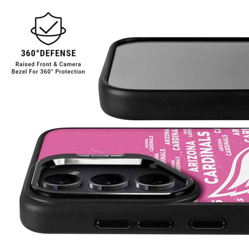NFL Arizona Cardinals Pink Blast Galaxy S25 Plus Kickstand Case