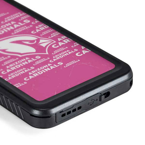 NFL Arizona Cardinals Pink Blast Galaxy S24 Plus Waterproof Case