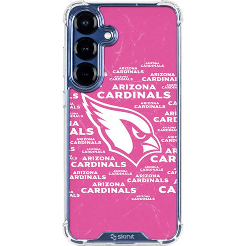 NFL Arizona Cardinals Pink Blast Galaxy S25 Plus Clear Case