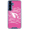 NFL Arizona Cardinals Pink Blast Galaxy S25 Plus Clear Case