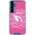 NFL Arizona Cardinals Pink Blast Galaxy S25 Plus Clear Case
