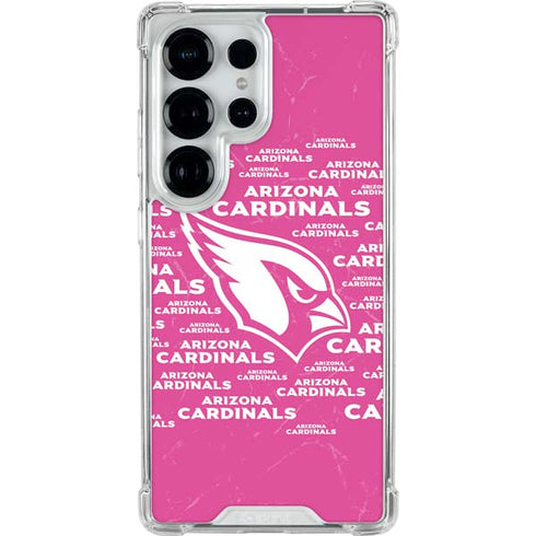 NFL Arizona Cardinals Pink Blast Galaxy S25 Ultra Clear Case