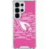 NFL Arizona Cardinals Pink Blast Galaxy S25 Ultra Clear Case