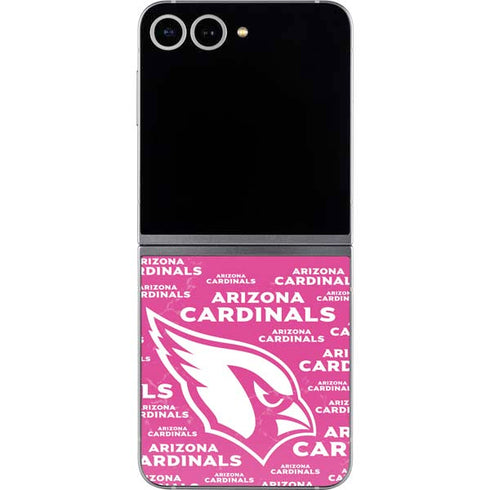 NFL Arizona Cardinals Pink Blast Galaxy Z Flip6 Skin