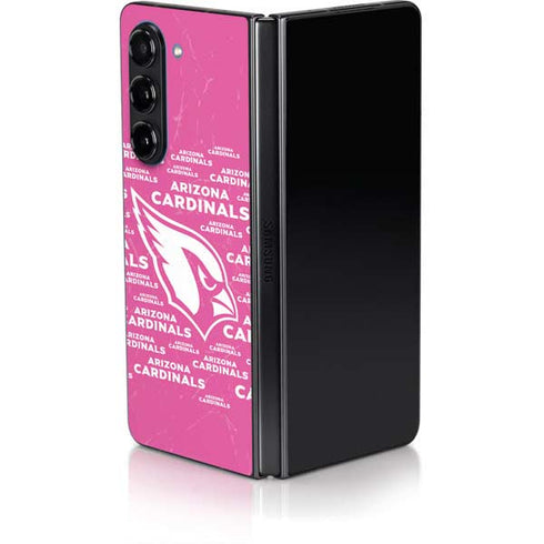 NFL Arizona Cardinals Pink Blast Galaxy Z Fold5 5G Skin