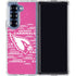 NFL Arizona Cardinals Pink Blast Galaxy Z Fold6 Clear Case