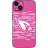 NFL Arizona Cardinals Pink Blast iPhone Skins