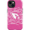 NFL Arizona Cardinals Pink Blast iPhone 15 Impact Case