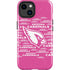 NFL Arizona Cardinals Pink Blast iPhone 15 Impact Case