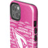 NFL Arizona Cardinals Pink Blast iPhone 15 Impact Case