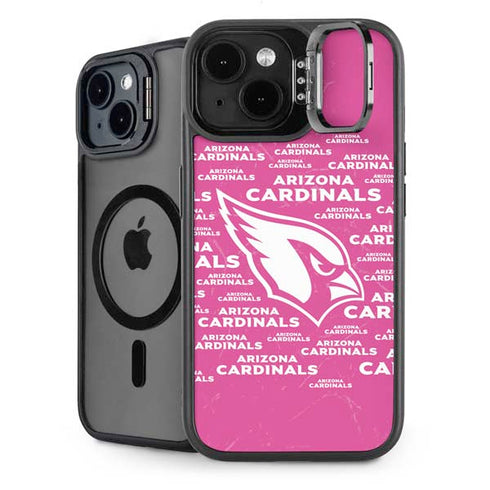 NFL Arizona Cardinals Pink Blast iPhone 15 Plus Kickstand Case