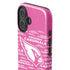 NFL Arizona Cardinals Pink Blast iPhone 16 Impact Case