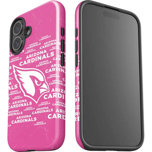 NFL Arizona Cardinals Pink Blast iPhone 16 Impact Case