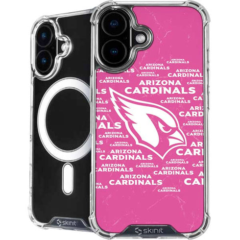 NFL Arizona Cardinals Pink Blast iPhone 16 MagSafe Case
