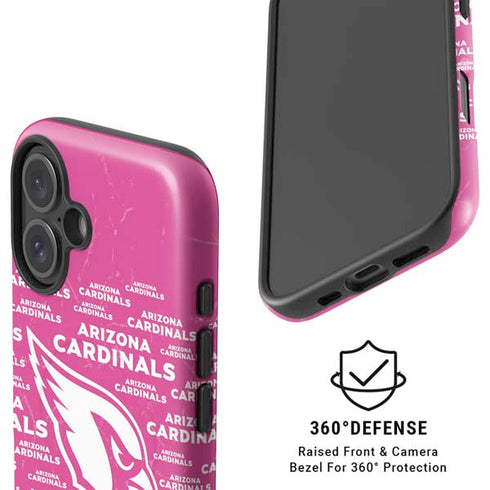 NFL Arizona Cardinals Pink Blast iPhone 16 Magsafe Impact Case