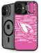 NFL Arizona Cardinals Pink Blast iPhone 16 Plus Kickstand Case