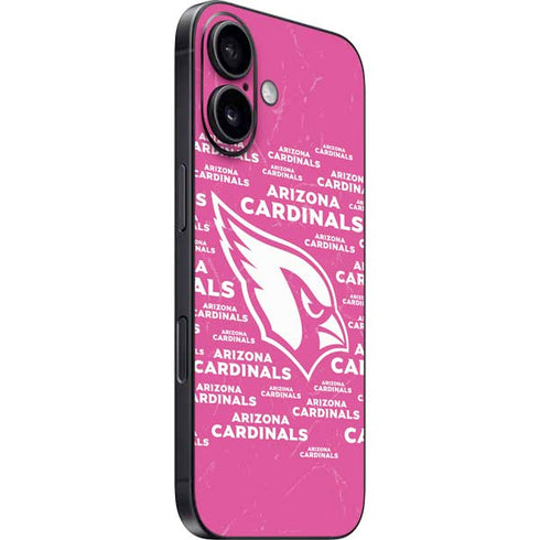 NFL Arizona Cardinals Pink Blast iPhone 16 Plus Skin