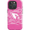 NFL Arizona Cardinals Pink Blast iPhone 16 Pro Impact Case