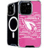 NFL Arizona Cardinals Pink Blast iPhone 16 Pro Max MagSafe Case