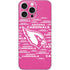 NFL Arizona Cardinals Pink Blast iPhone 16 Pro Max Skin