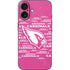 NFL Arizona Cardinals Pink Blast iPhone 16 Skin