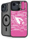 NFL Arizona Cardinals Pink Blast iPhone 16e Kickstand Case