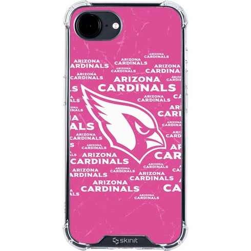 NFL Arizona Cardinals Pink Blast iPhone 16e Clear Case