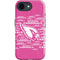 NFL Arizona Cardinals Pink Blast iPhone 16e Impact Case