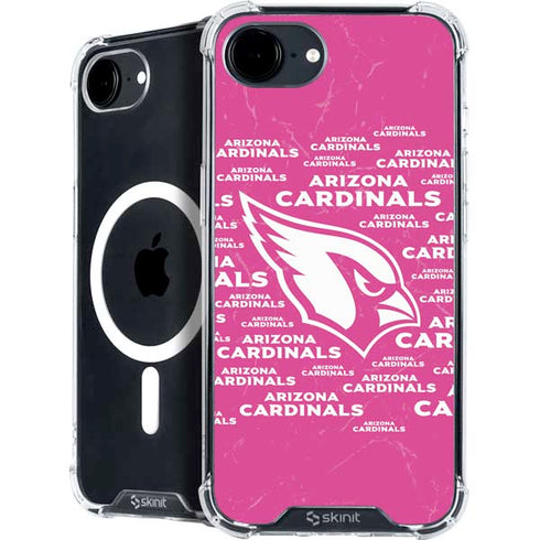 NFL Arizona Cardinals Pink Blast iPhone 16e MagSafe Case