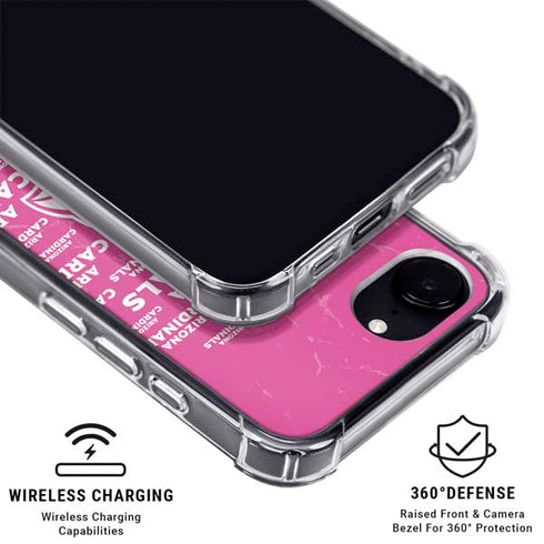 NFL Arizona Cardinals Pink Blast iPhone 16e MagSafe Case