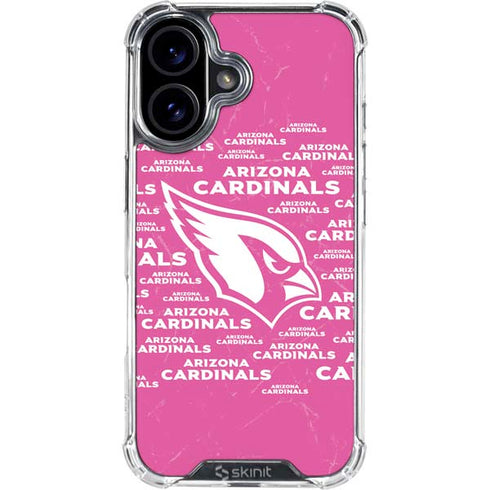 NFL Arizona Cardinals Pink Blast iPhone 17 Clear Case