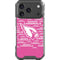 NFL Arizona Cardinals Pink Blast iPhone 18 Pro Clear Case
